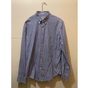 J.Crew men’s button down Blue&W medium